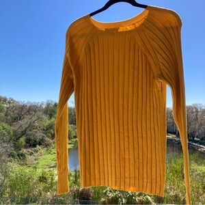 INC International Concepts Women's Ribbed Sweater Front Zipper Detail Size L